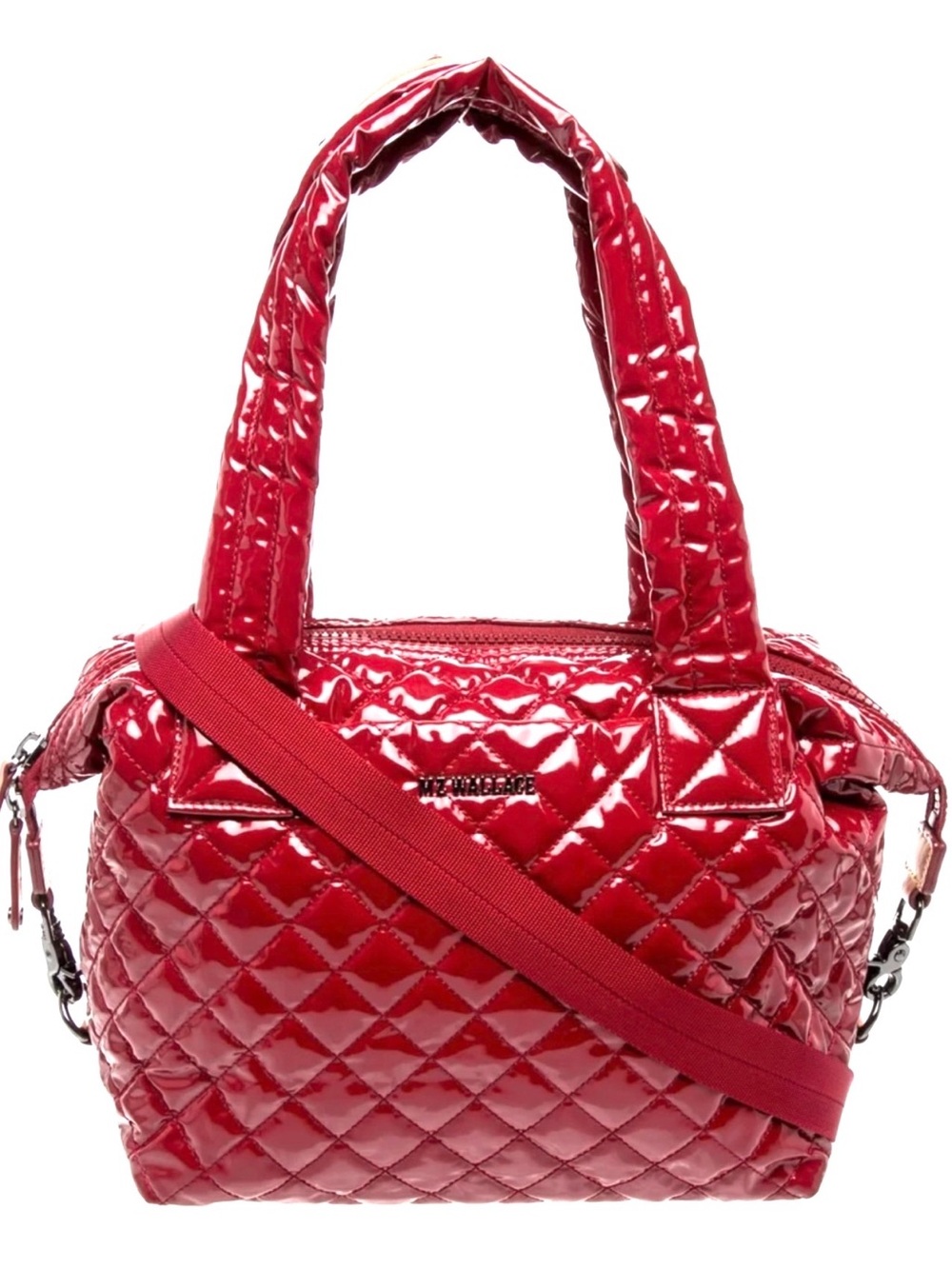 MZ Wallace Medium Sutton Deluxe Bag In Rouge Lacquer